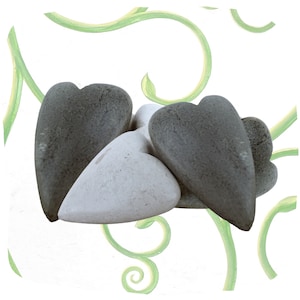 Hand-Carved, Polished Heart Stone